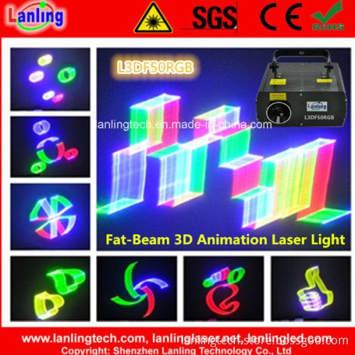400MW RGB Fat-Beam 3D Animation Laser Light (L3DF50RGB)